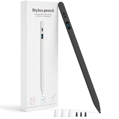 Stylus Pen for iPad & Tablets, Dual OS Active Pencil with LED Power Display, Fast Charging, Tilt Sensitivity, Compatible with iPad iPhone Android Samsung Surface Fire Tablet Chromebook - Image 1