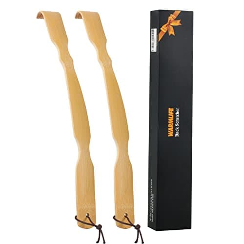 WARMLIFE Back Scratcher, 2 Pack Back Scratcher for Men & Women, 17 Inch Curved Long Handle Bamboo Backscratchers for Adults, Ideal Gifts for Mom and Dad - Image 1