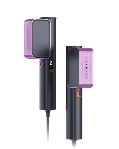 G7 2-in-1 Professional 100-240V Dual Voltage Steamer for Clothes and Iron for Clothes, Just 1lbs Lightly, 8 Minutes of Continuous Steam, 1000W Portable Steamer for travel and home