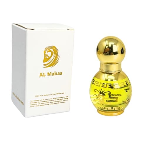 AL MAHAS Missu Aura - Perfume body Oil (10 ml) - 24 hours Long Lasting, 100% Rich Oil (Made in Dubai) Notes: Citrus, Bergmot, Coriander, Nutmeg, Saffron, Amber (10 ML (0.34 OZ))