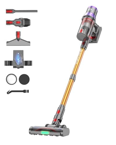 Dsoope YU7 Max Cordless Vacuum Cleaner 600W 75Min 55kPa Powerful Suction Stick Vacuum, Anti-Tangle, Touch Screen, Self-Standing Lightweight Wireless Vac for Home Pet Hair Carpet Hard Floors - Image 1