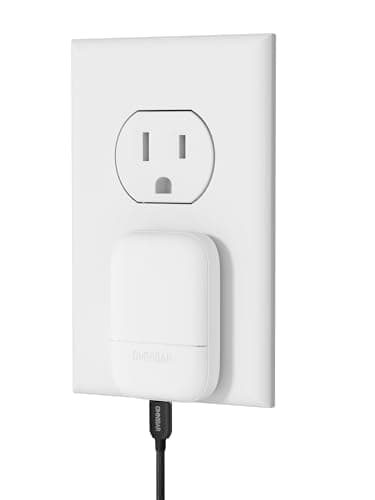 Omnibar Slim Flat 30W USB C Charger Block, GaN Fast Wall Charger with Foldable Plug, PD 3.0 PPS Type C Power Adapter for iPhone 17/16/15 Series, Samsung Galaxy S26/S25, Pixel 10, iPad, AirPods, White - Image 1