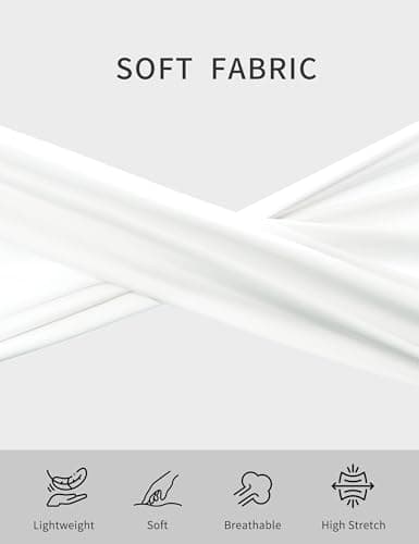 THE GYM PEOPLE Women's Racerback Workout Tank Tops Soft Breathable Yoga Running Sleeveless Athletic Shirts White - Thumbnail 5