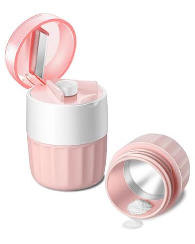 Pill Crusher Fine Powder - Cotatoc 3-in-1 Pill Crusher with Stainless Steel Grinding Pestle, Portable Pill Cutter and Crusher for Elderly and Pets (Pink) - Image 1
