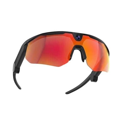 BleeqUp Ranger AI Sports Camera Glasses with 16MP,120°FOV, EIS stabilization Camera,1080P Video Recording，UV 400 Protection, Open‐Ear Audio with walkie-Talkie for Outdoor Sports Black - Image 1