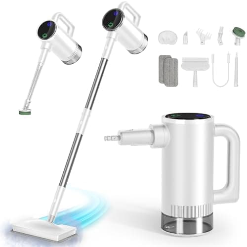 11-in-1 Steam Mop - Detachable Handheld Steam Cleaner with 380mL Tank, 260℉ Floor Steamer for Hardwood, Tile, Grout, Windows, Bath & Kitchen - 3-Level Steam Control, Multi-Purpose Floor Steam Cleaner - Image 1