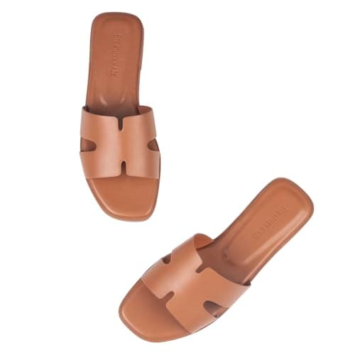 Stratuxx Kaze Open Toe Flat Dress Sandals Womens Slide Comfortable Summer Cute Beach Sandals for Women 2026 - Thumbnail 4
