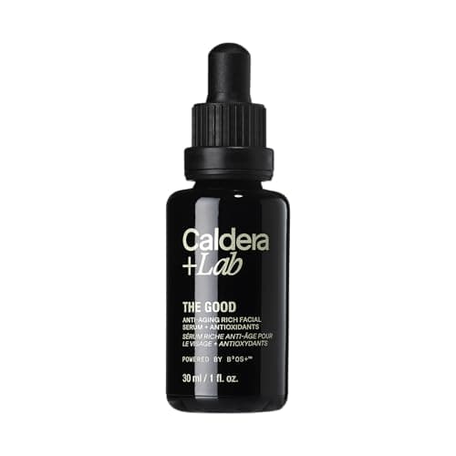 Caldera + Lab The Good | Men's Organic Moisturizing Face Serum for Dry, Sensitive, & Normal Skin – Vegan, Natural & Antioxidant Packed Skincare Facial Oil