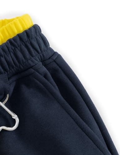 Aelfric Eden Stripes Baggy Barrel Sweatpants Elastic Double Waist Wide Leg Pants Women Men Casual Y2K Unisex Lounge Trouser Dark Blue L - Thumbnail 4