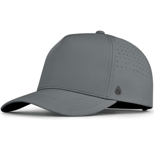 AOPREL Baseball Cap Waterproof Quick Dry Performance Hat with Laser Perforated Breathable for Men Women Golf Running Workout Charcoal - Image 1