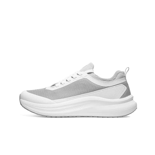 Bruno Marc Men's Non Slip Lightweight Cushion Mesh Sneakers Walking Shoes Breathable Comfortable Casual Shoes,Size 11,White,SBWA26014M - Thumbnail 4
