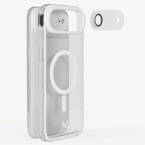 M.Craftsman iPhone Air Case with Camera Lens Protector – Aerospace-Grade Aluminum, Lightweight Clear Shockproof Hybrid Cover, Stylish Slim Dual-Layer Design, Compatible with MagSafe, 6.5 inch