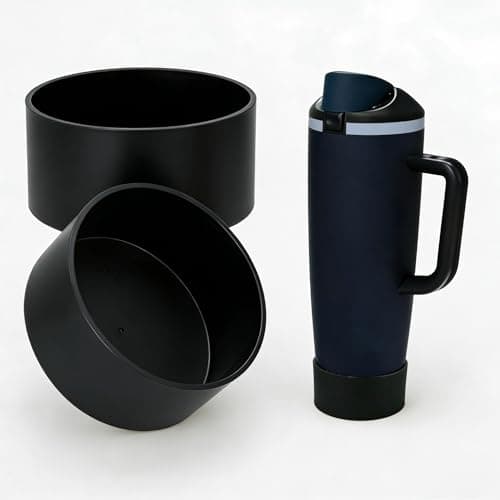 Spuhtiue 2PCS Protective Silicone Boots for Owala 30oz & 40oz FreeSip Sway Bottles (Black)