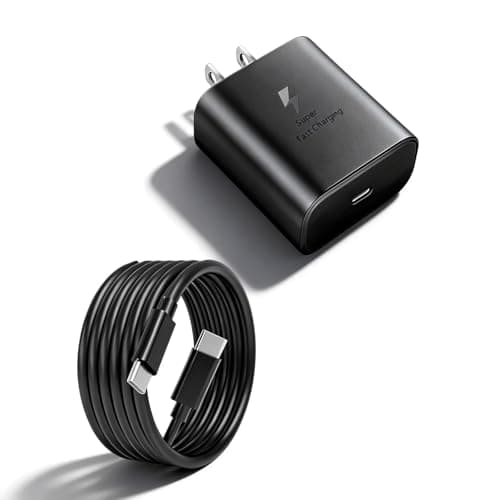 S25 Ultra Charger, 45W USB-C Super Fast Charger with 3.28FT Type C Cable Cord PPS/PD Wall Charging Block for Samsung Galaxy S26 S25 Ultra/S25/S24/S23 Plus - Image 1