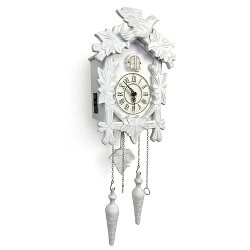 Rylai Vintage Cuckoo Clock Handcrafted Wooden Wall Clock for Home Décor