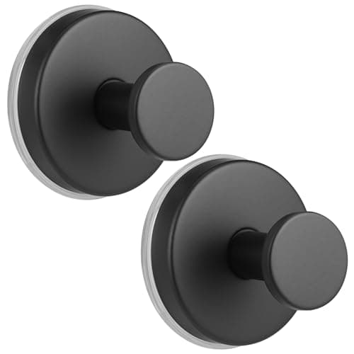 Supopular Large Stainless Steel Suction Cup Hooks for Towels, Robe & Loofah - Image 1