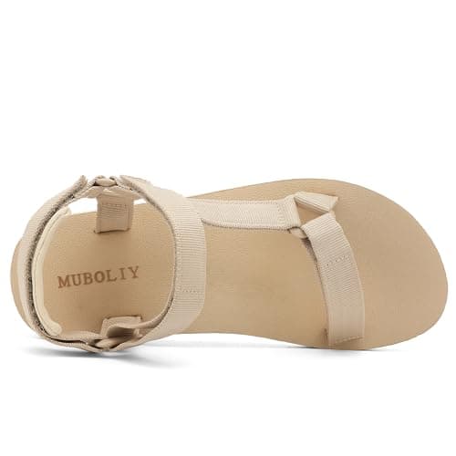 Muboliy Women's Sandals Casual Summer Water Sandals with Arch Support Yoga Mat Insole Outdoor Wadable Sandals - Thumbnail 5