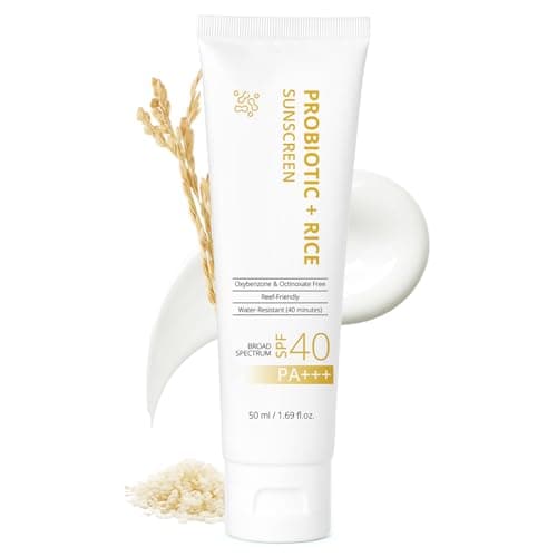 FIUMOT Gentle SPF 40 Daily Face Sunscreen, Broad Spectrum UVA/UVB Protection, Hydrating Facial & Body Sunscreen with Fermented Rice Water & Prebiotics, Non-Greasy for All Skin Types