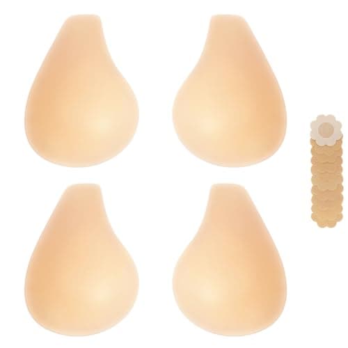 Bontierie Nipple Covers Sticky Push up Bra Added Lift Seamless Ultra-Thin Pasties Women Adhesive Bras Nude - Image 1