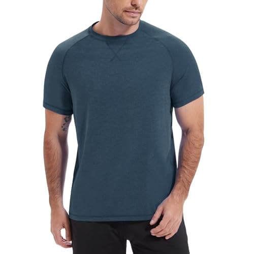 Men’s Rash Guard Swim Shirt UPF 50+ Sun Protection Quick Dry Short Sleeve UV Swim Top for Surfing Swimming Beach - Image 1