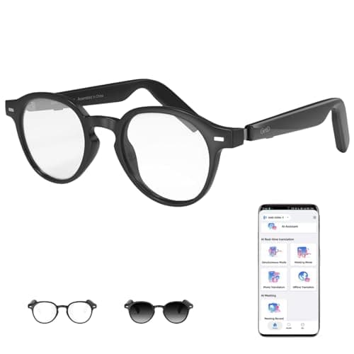 GetD 2026 AI Glasses for Men&Women, Smart Glasses with ChatGPT 145 Language Translation, Blue Light Blocking & Photochromic Lenses, Bluetooth Glasses 11H Music Play /9H Call for Travel Daily Use - Image 1