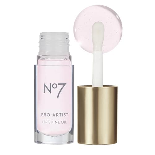 No7 Pro Artist Lip Oil - Hydrating Lip Oil with a High-Shine Finish - Non-Sticky Formula Enriched with Nourishing Ingredients to Improve Lip Hydration - Sweet Strawberry (0.20 fl oz) - Image 1