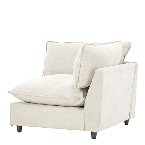 Iroomy Modular Sectional Sofa, Oversized Cloud Couch - Left Armrest Sofa Couch - Beige, High Feet