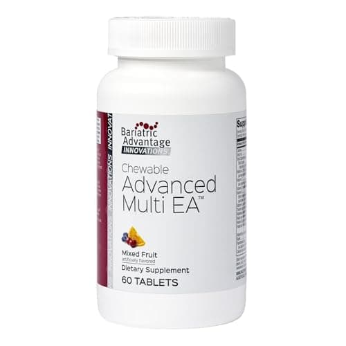 Bariatric Advantage Chewable Advanced Multi EA - High Potency Daily Multivitamin with Iron for Bariatric Surgery Patients - Mixed Fruit Flavor - 60 Count - Image 1