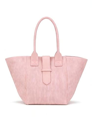 Tote Bag for Women, Hobo Handbags, Shoulder Purse for Everyday, Work, Travel, Shopping (Pink) - Image 1