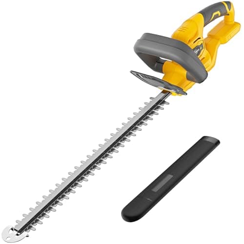 Hedge Trimmer Compatible for Dewalt 20V 60V DCB206 DCB609，Cordless Electric Hedge Trimmer with 1600RPM Brushless Motor, 22'' Dual-Action Blade with 3/5'' Cutting Capacity (NO Battery) - Image 1