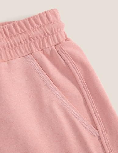 Aelfric Eden Cloud Oversized Sweat Set for women 2 Piece Shorts Outfits 2026 Summer Casual Loose Short Sleeve Matching Lounge Sets Pink Large - Thumbnail 6