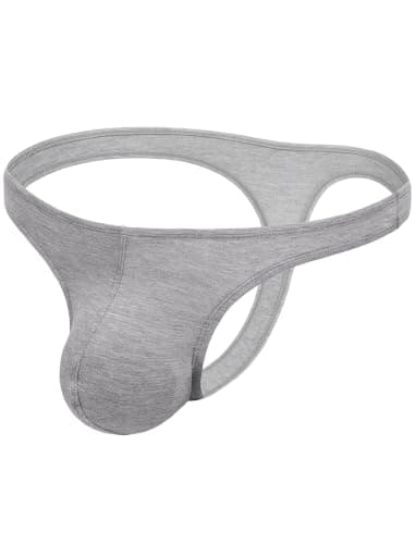 Men's Thong G-String Underwear Soft Stretch Brief Bulge Pouch Underwear - Thumbnail 4