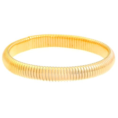 Bracelets Sets 14K Gold Plated Toned Bangle Coiled Design Minimalist Aesthetic Elegance Gift