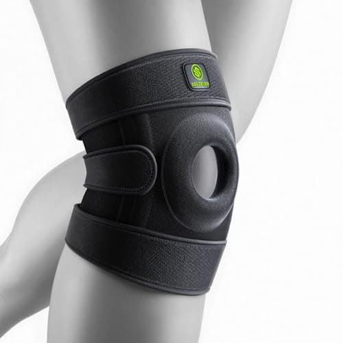 SOLOEVER Plus Size Knee Brace with Side Stabilizers & Patella Gel Pads for Men & Women, Adjustable Knee Support for Knee Pain, Injury Recovery, Maximum Support for Running, Sports & Joint Pain Relief - Image 1