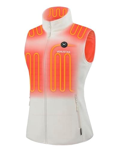 Venustas Women's Fleece Heated Vest with Battery, Up to 20 Hours Runtime, Insulated Electric Coat - Image 1
