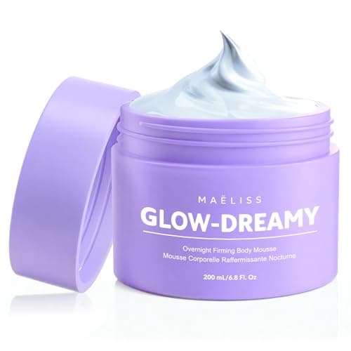 MAËLISS Overnight Toning Body Whip - Firming for Loose Crepey Skin on Arms, Thighs & Belly, Moisturizing & Anti-Wrinkle Night Cream to Improve Tone While You Sleep, 6.8 Fl oz