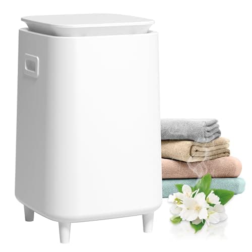 Large Towel Warmer for Bathroom, Unlimited Heating Heated Towel Warmers Bucket, Bath Blanket Warmers for SPA, Auto Shut Off, Fits Up to Two 40"X70" Oversized Towels, Bathrobes, Ideal Gifts -White - Image 1