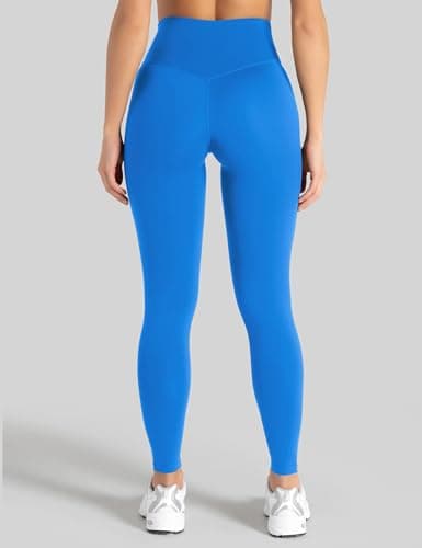 Unthewe High Waisted Butt Lifting Workout Gym Leggings for Women Buttery Soft Athletic Yoga Pants(U810-Royal Blue-M) - Thumbnail 3