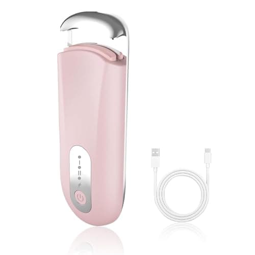 Hsenowi Heated Eyelash Curler for Natural Lashes 2-Level Adjustable Temperature Mini Electric Lash Curler Fast 3-Second Heat Up 24 Hours Long-Lasting Curl