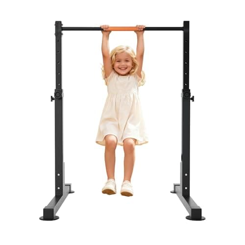 Safly Fun Gymnastics Bar for Kids 3-7 Years Old| Sturdy Steel Home Gym, Adjustable Height with Anti-Slip Base, Easy Assembly - Image 1