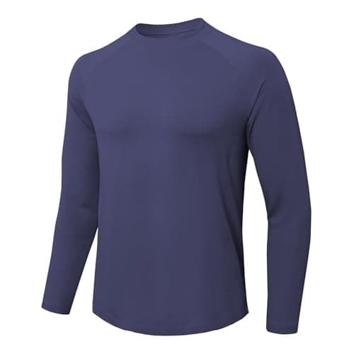MeetHoo Long Sleeve Workout Shirts for Men Moiture Wicking T-Shirt Quick Dry Athletic Active Tees