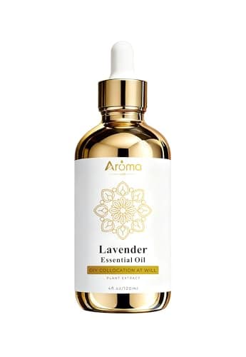 100% Pure Lavender Essential Oil 4 fl oz - Essential Oils for Skin & Diffusers & Home Care, Candle Making, Valentine's Day Gifts for Women - Lavender Essential Oil for Diffuser