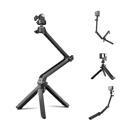 PGYTECH CapLock MantisPod Z, Quick Release Video Vlogging Tripod, 1/4"-20 Adapter for Action Camera, Phone, DJI OSMO Action 6/5 Pro/Pocket 3/Xtra Muse/Osmo 360, Gopro 13/12, Insta360 Ace Pro 2/X5 - Image 1