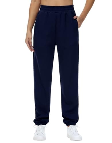 THE GYM PEOPLE Women's Baggy Cinch Bottom Sweatpants Lightweight Workout Joggers Pants with Pockets Dark Blue - Image 1