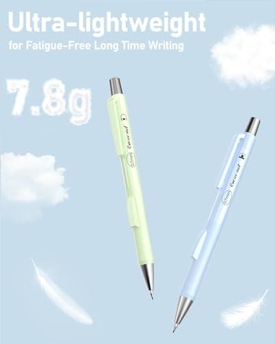 Four Candies Cute Mechanical Pencil Set with Case, 4PCS 0.7mm Pastel Fast Click Aesthetic Mechanical Pencils with 480PCS HB Lead Refills, 2 Erasers, 12 Eraser Refills School Supplies for Girls Writing - Thumbnail 4