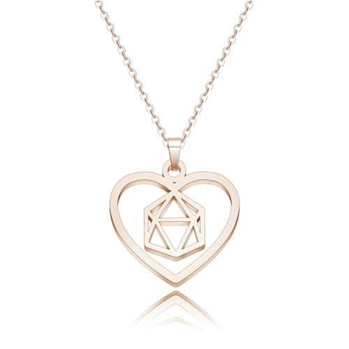 YLWJSP Dice Jewelry Dungeons and Dragons Gift Dungeon Master Inspired Earrings Necklace Dungeon Master Gift DND Gamer (Dice NRG) - Image 1