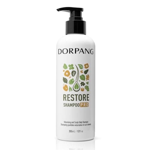 DORPANG Restore Shampoo for Thinning Hair for Women and Men, Peptide Shampoo with AnaGain™, Clinically Formulated to Fuller-Looking Hair & Scalp Balance, Sulfate-Free, 12 fl oz (355ml) Floral Scent - Image 1
