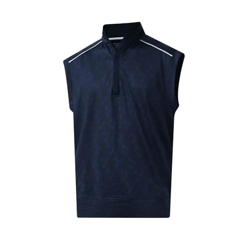 Rouen 1/4 Zip Pullover Mens Golf Vest Athletic Dry Fit Soft Casual Breathable Performance Print Golf Vests For Men - Image 1