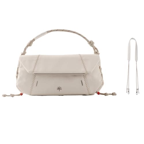 PGYTECH OneGo Pocket Sling for DJI Osmo Pocket 3/Insta 360/Gopro, Portable Splashproof Everyday Carry Case with Detachable Strap, 2L, 3-Layer Storage Crossbody Carrying Bag for Daily & Travel, White