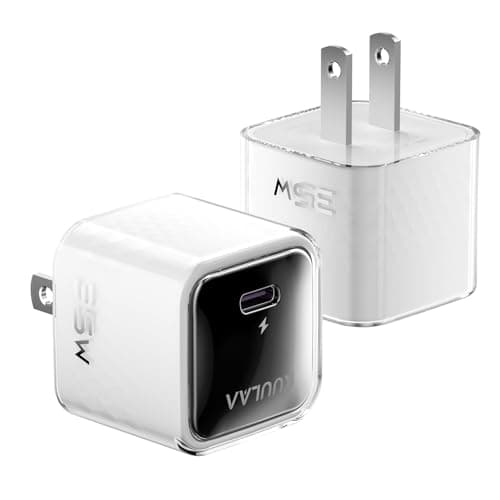 Kuulaa USB C Charger Block 35W iPhone Charger Fast Charging GaN PPS Compact Wall Chargers Block, USB-C Power Adapter for iPhone 17/16/15/14/13, Galaxy S25/S24/S23 (Pack of 2 White) - Image 1